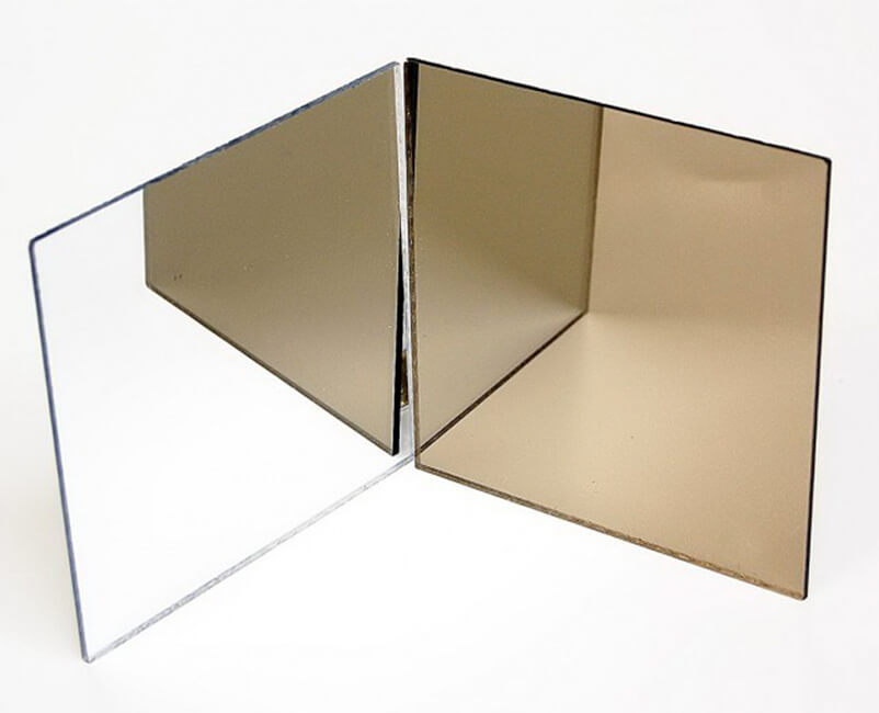 Feuille de miroir PS écologique dorée