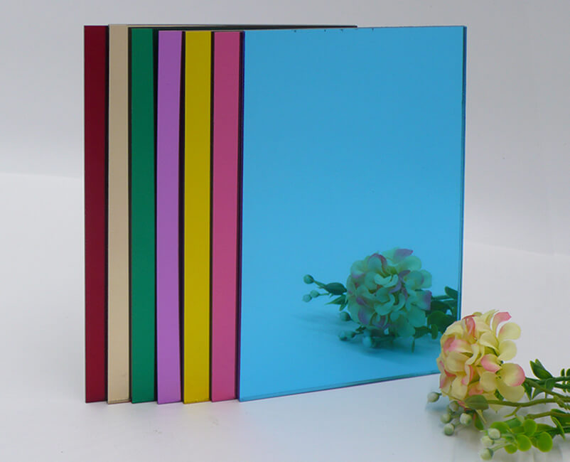 Feuille de miroir acrylique de couleur Laser en plexiglas écologique de différentes épaisseurs d'approvisionnement d'usine
