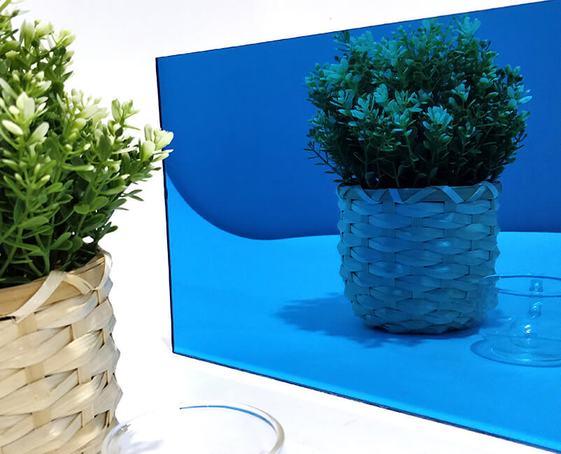 Miroir PS bleu