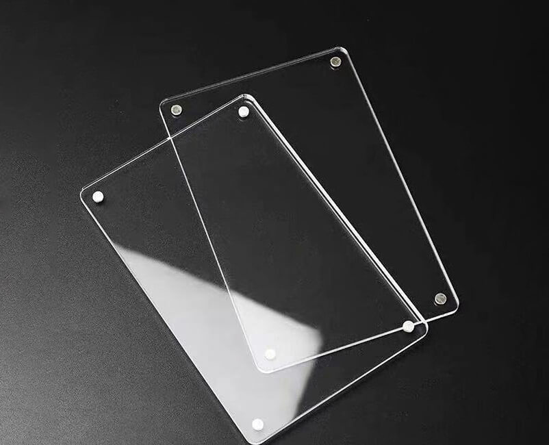 Feuille acrylique transparente rectangulaire